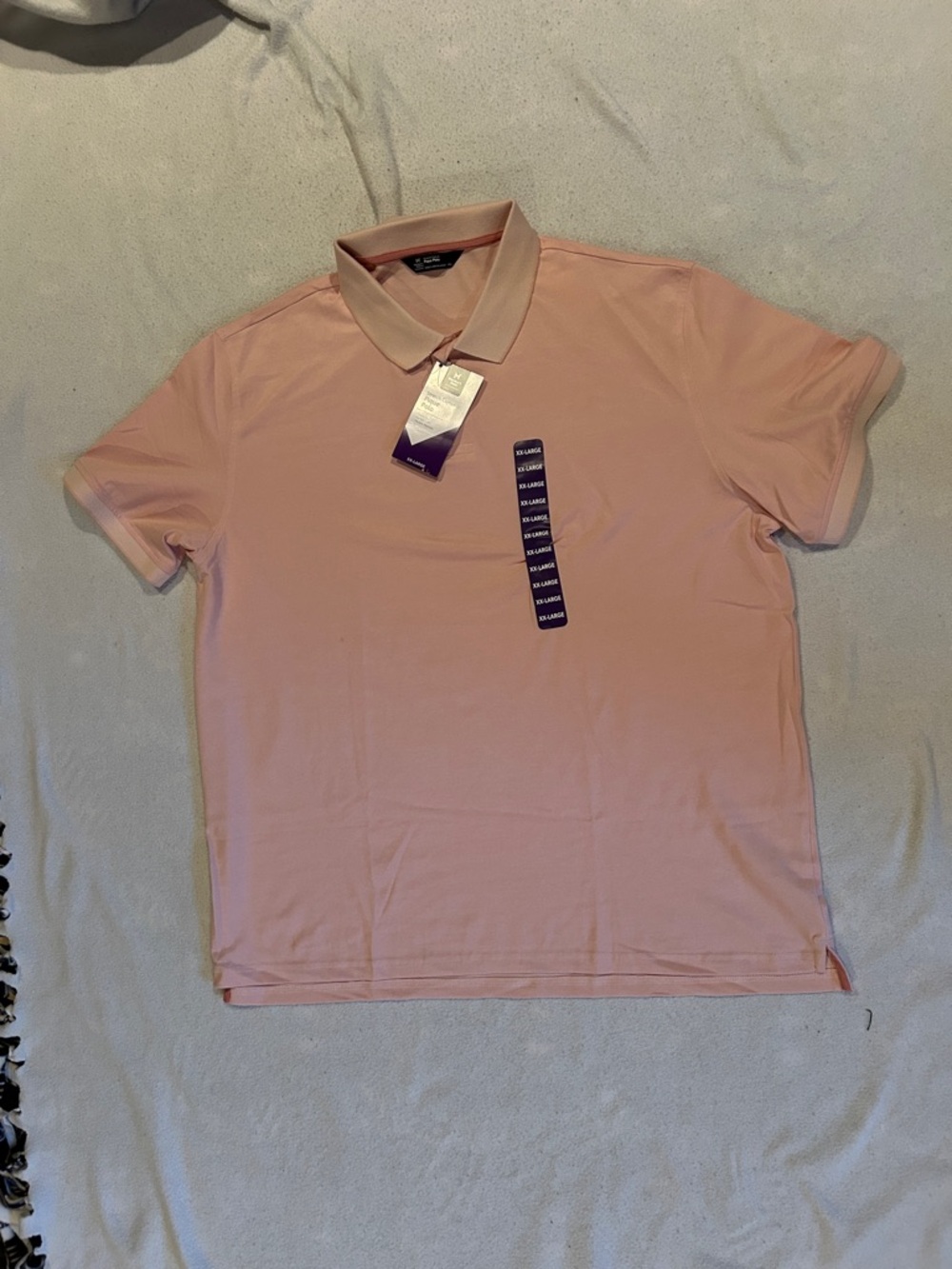 Men's Pink Short-Sleeve Polo Shirt